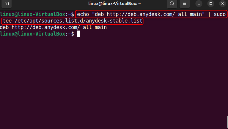 adding anydesk repository to ubuntu 24.04 system