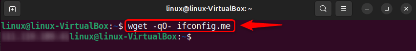 finding external ip address with wget command on ubuntu 24.04