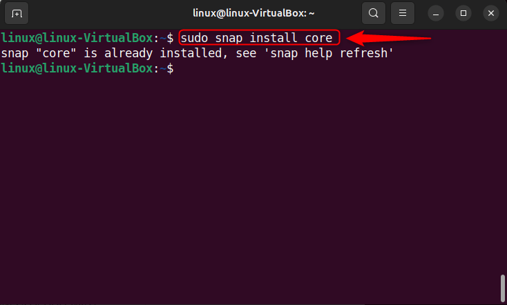 installing core packages on ubuntu 24.04