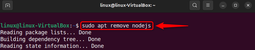 uninstalling node.js from ubuntu 24.04