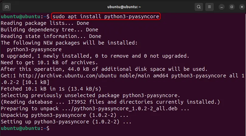 installing python3-pyasyncore dependency to resolve playonlinux unexpectedly close error