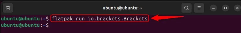 launching brackets on ubuntu 24.04