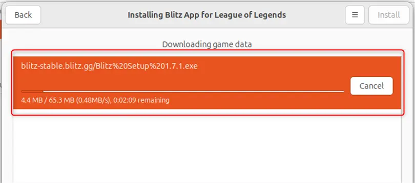 installation of game is started on ubuntu 24.04