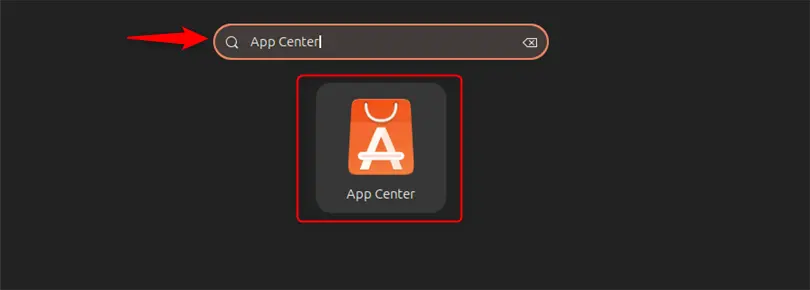 launching app center to install snap