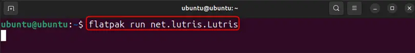 launching lutris using flatpak run command